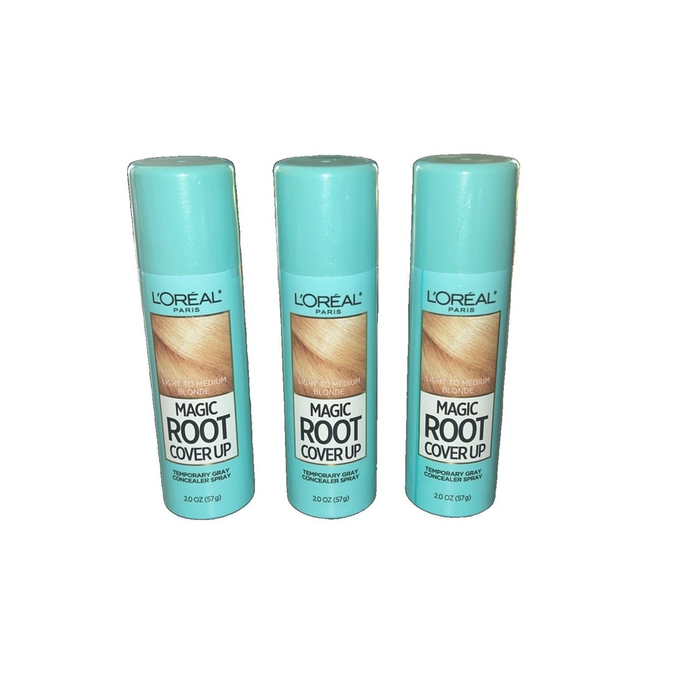 3 Pack: L'Oreal Magic Root Cover Up Spray *Light-Medium Blonde* 2 oz. ea. E14E